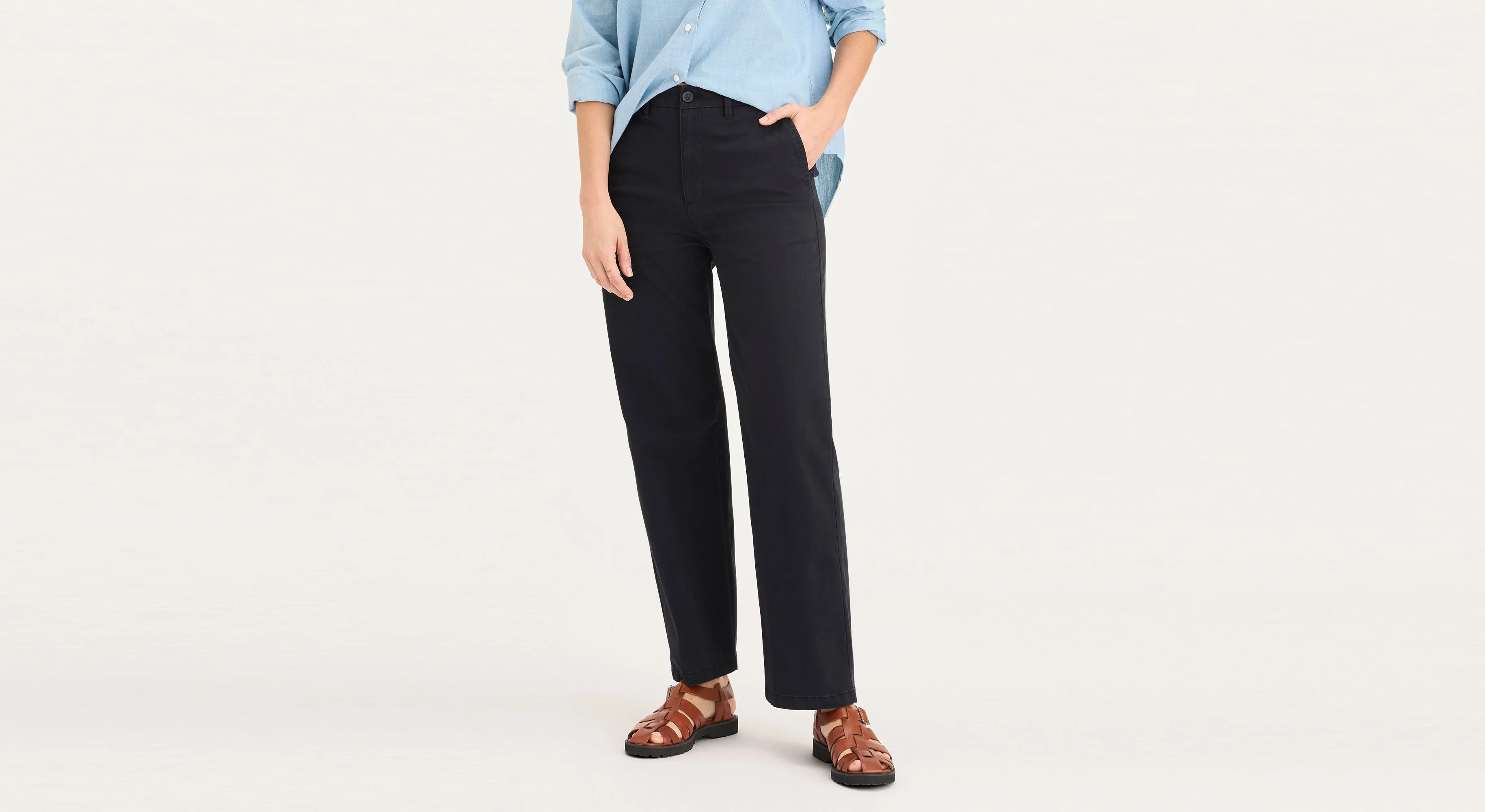 Blake Chino Pants, High Straight Fit