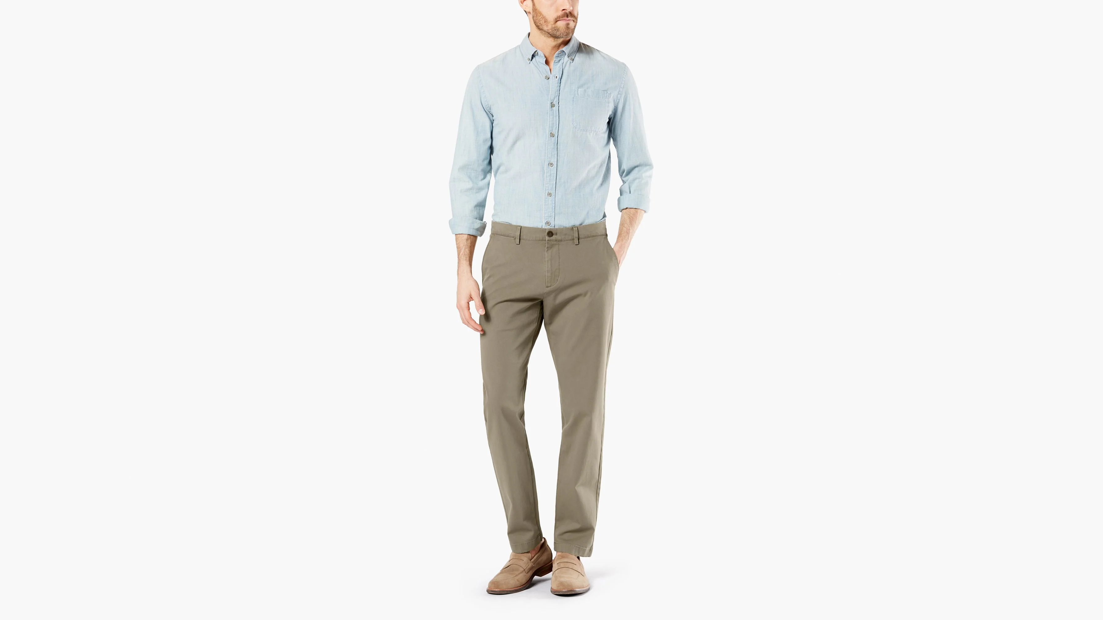 Crafted Khaki Pants, Slim Tapered Fit