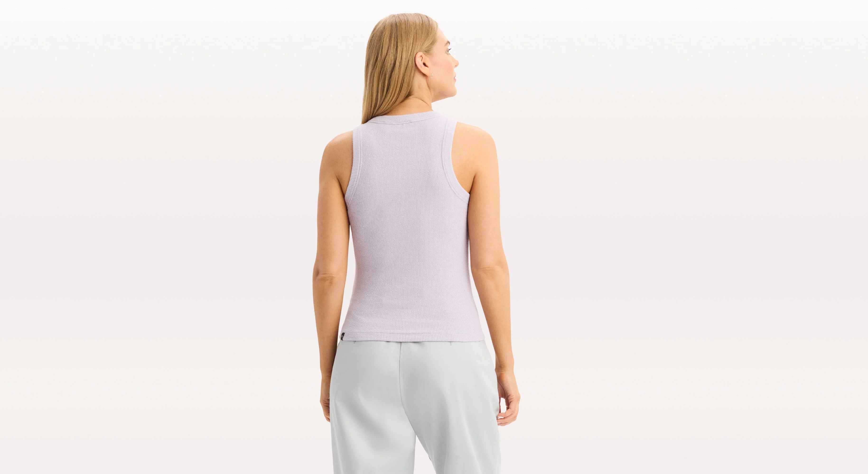 Rib Tank with Loft Knit, Slim Fit - Image 2